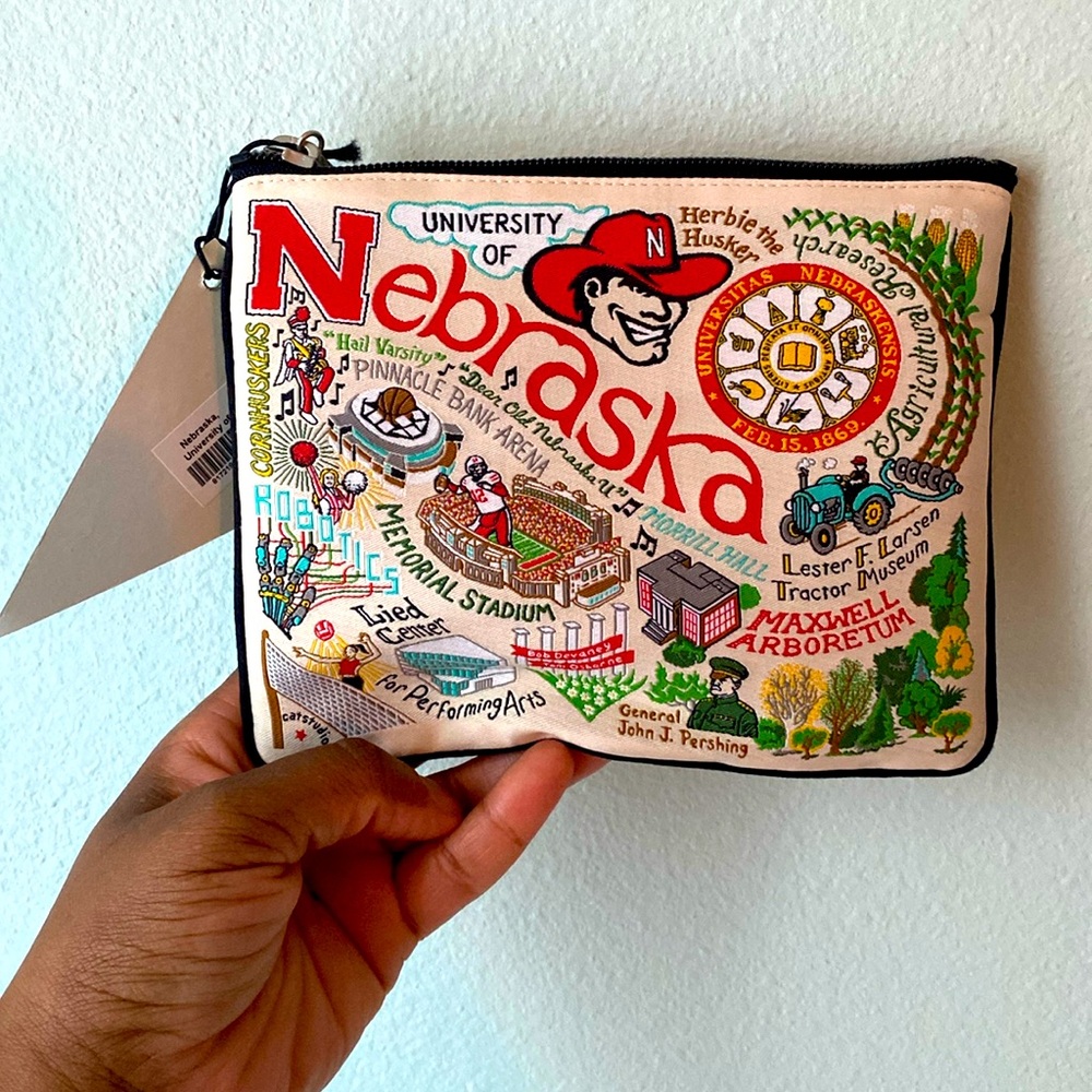 University of Nebraska Zippered Pouch - Catstudio Collegiate Collection